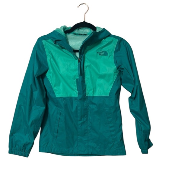 Kids North Face Green/Teal Windbreaker Size M (10/12) - Picture 1 of 6